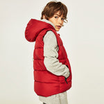 Basic Quilted Gilet With Hood