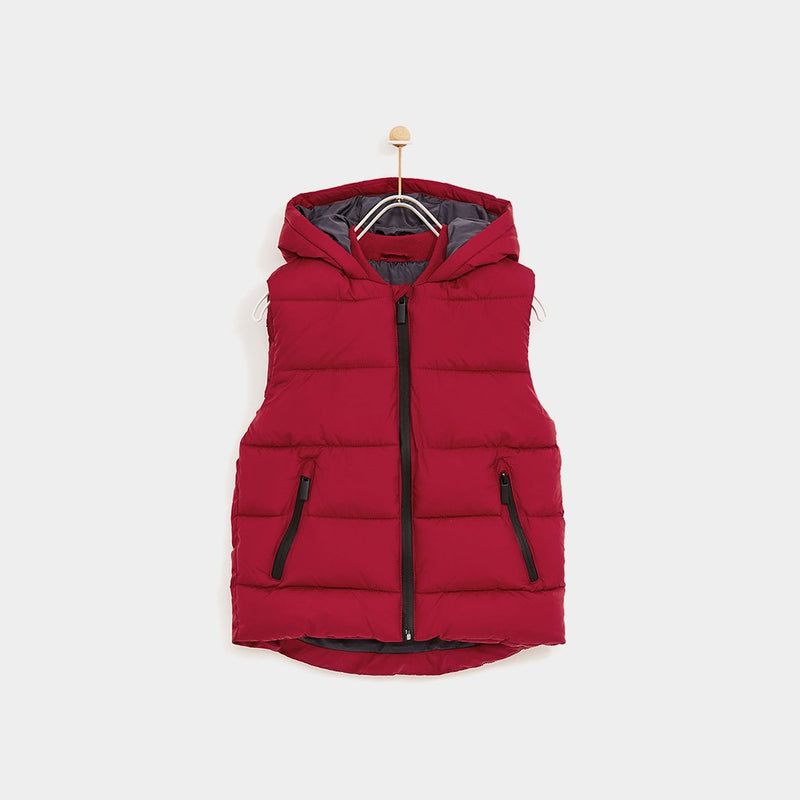 Basic Quilted Gilet With Hood